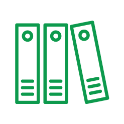 library books icon green